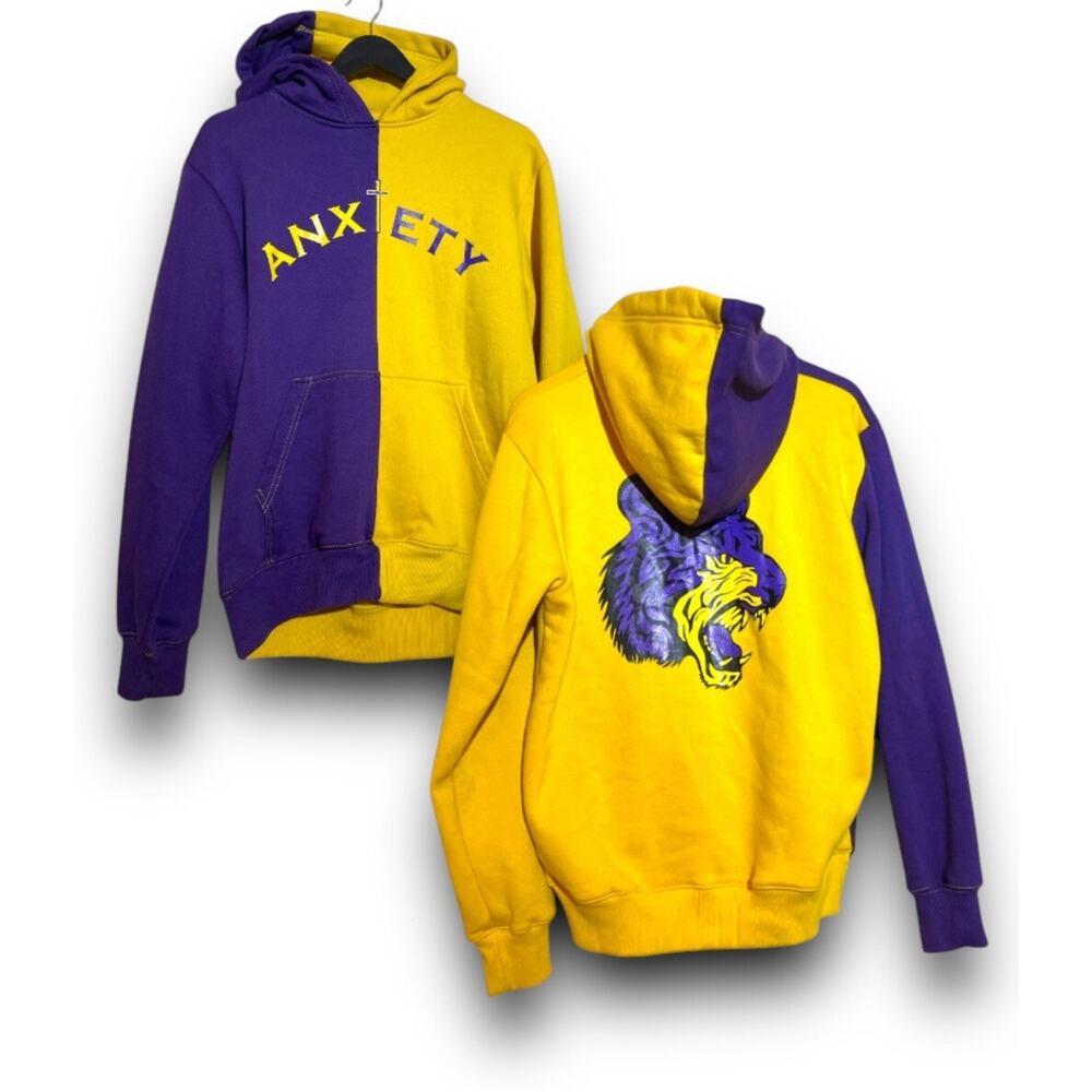 SEX FOR SAINTS ANXIETY Hoodie Pullover Sweater Size M Streetwear ANTI-HERO